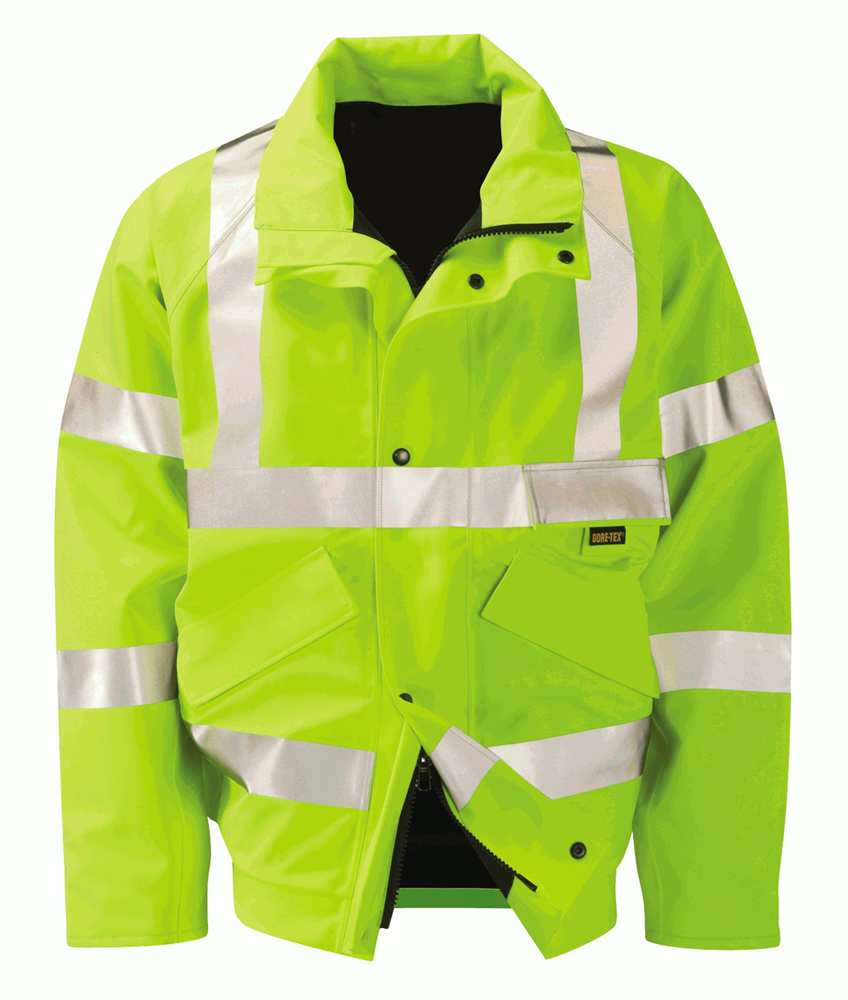 Gortex High Visibility Breathable Bomber Jacket - Yellow